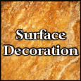 Click here for examples of Surface Decoration  - Many projects require painted embellishment rather than or as well as gilding. - Examples include, faux stonework, graining, lettering, colour wash, distressed paint effects, waxed finishes and hand painted designs